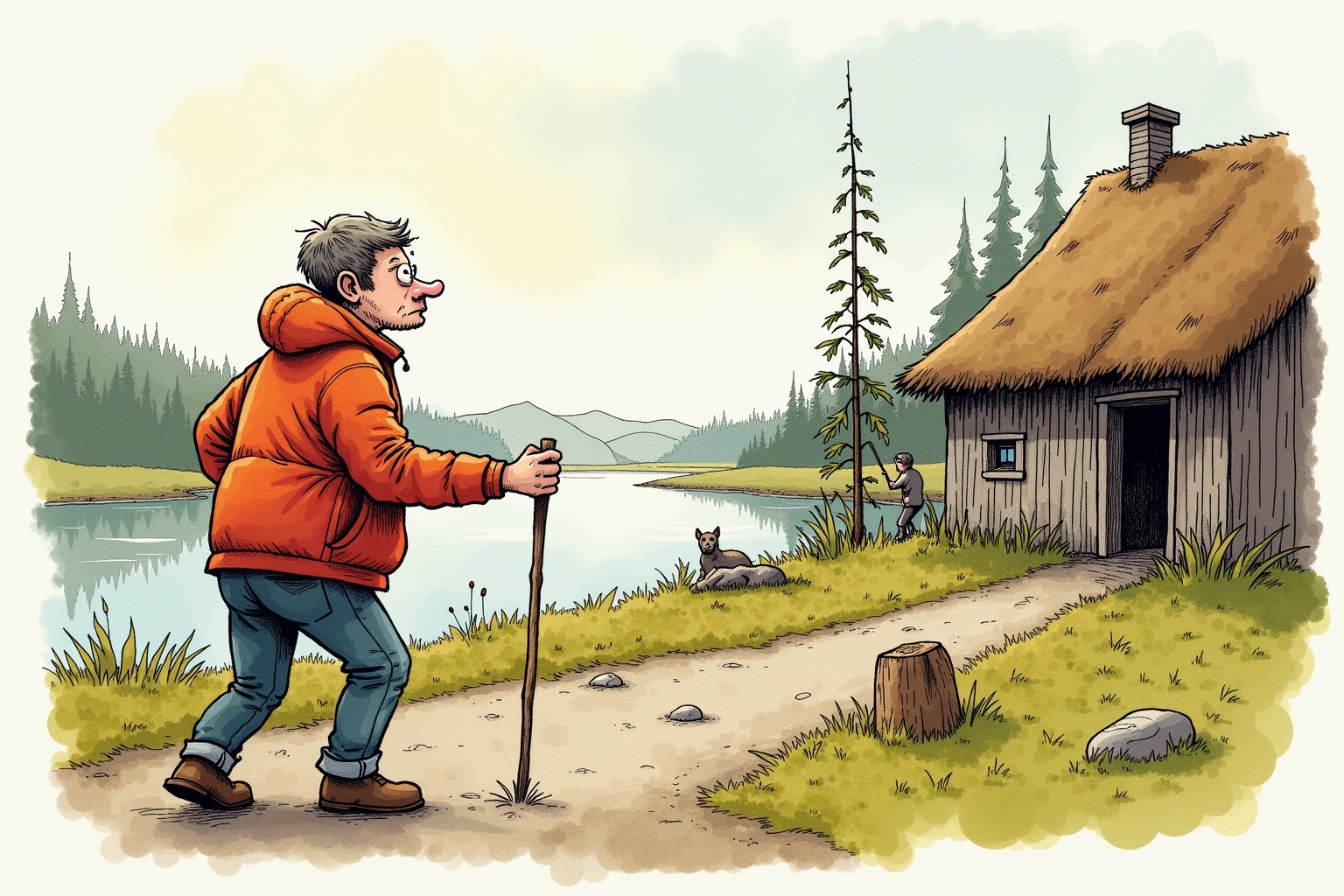 Illustrasjon til Almanakk og hendelse om Almanakken noterer: Varmrista-reservasjonen: Almanakken fører inn at Varmrista-reservasjonen igjen ble vurdert som historisk nok til å nevnes.