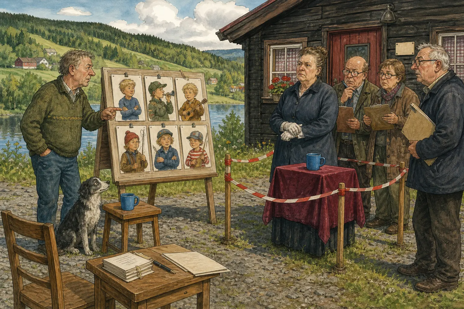 Tegnet hovedmotiv til saken Ragnvald viser til rollemodeller etter koppemerknad: Ragnvald Myrvang mener bygda bør se på hva slags rollemodeller han voks opp med før noen klager.