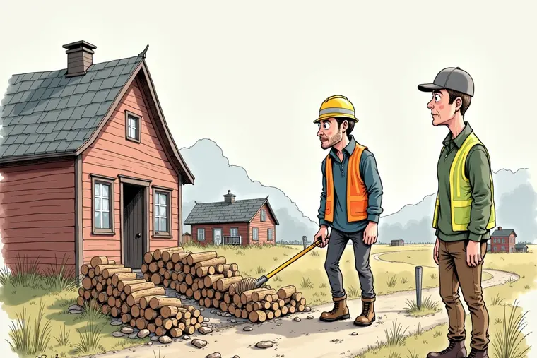 Illustrasjon til Oppslagstavle om Oppslag: Dampgløttet bak Vaskeribygget ber byen møte presist og late som det var planen: Dampgløttet bak Vaskeribygget minner om at små saker også trenger store binders.