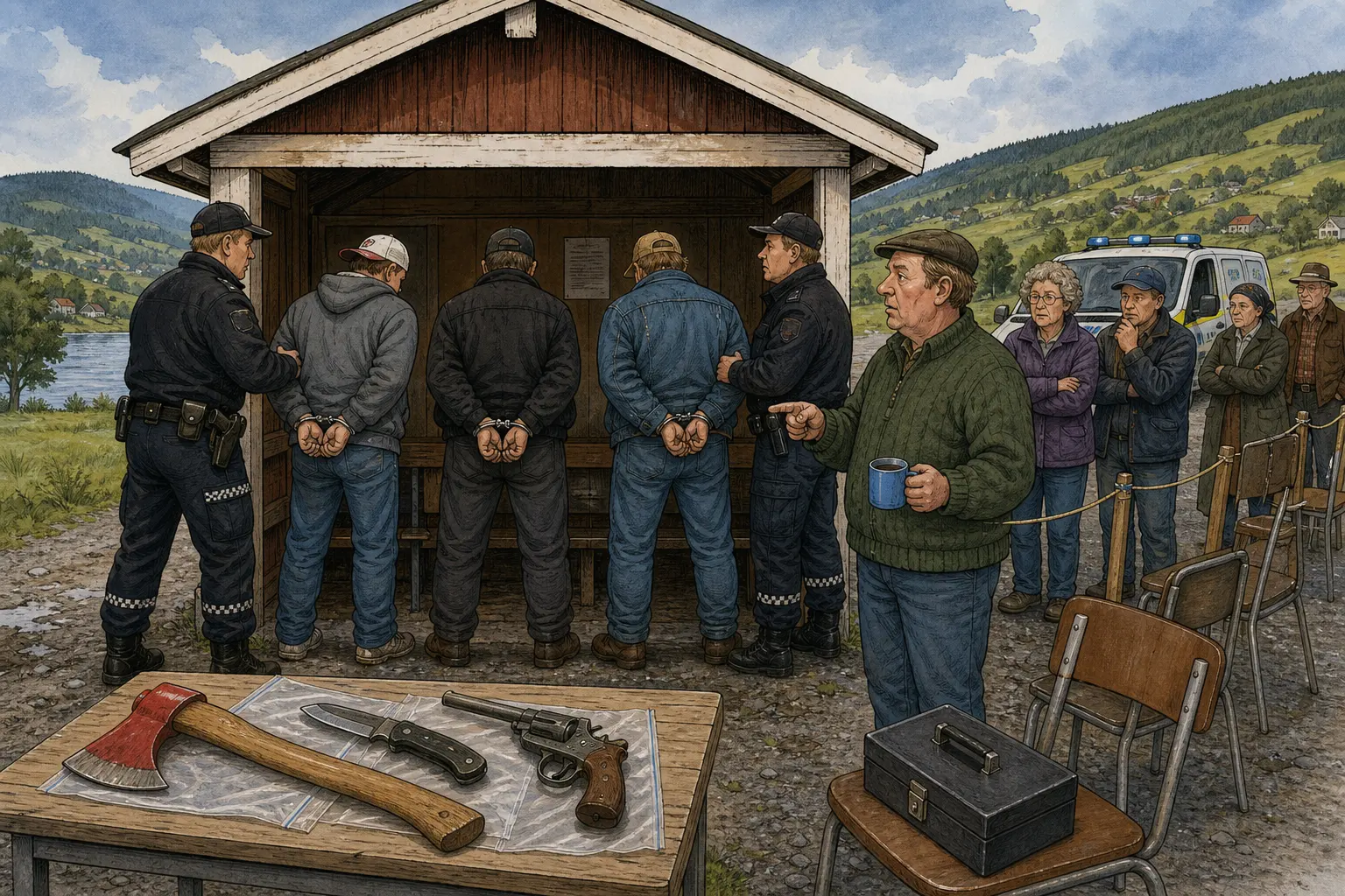 Tegnet støttemotiv til saken Vedøks beslaglagt etter slagsmål ved ventehuset: Politiet rykket ut til Klukkhølet Ventehus etter melding om slagsmål tirsdag kveld.
